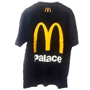 Palace x McDonald's Logo T-shirt  BLACK NEW LARGE
